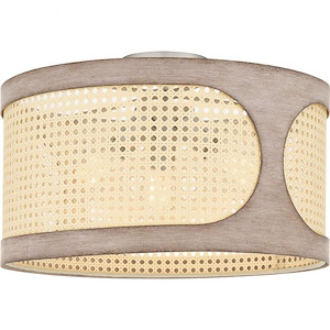Syrah - 3 Light Semi-Flush Mount In Coastal Style-11 Inches Tall and 18 Inches Wide - 1118997
