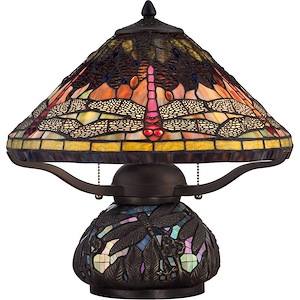 Tiffany - 16.5 Inch 2 Light Table Lamp