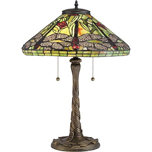 Jungle Dragonfly - 2 Light Small Portable Table Lamp