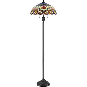 Tiffany - 2 Light Floor Lamp