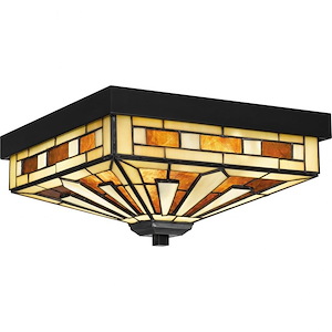 Hathaway - 3 Light Flush Mount In Traditional Style-7.25 Inches Tall and 14 Inches Wide