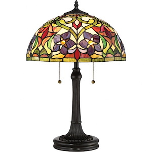 Violets - 2 Light Table Lamp