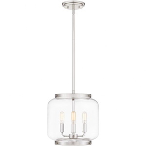 Tapley - 3 Light Mini Pendant In Traditional Style-12.5 Inches Tall and 12 Inches Wide