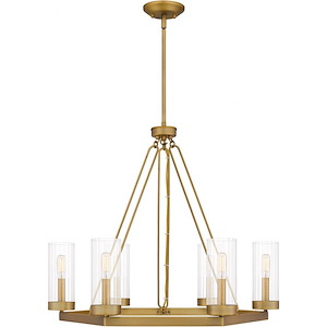 Valens - 6 Light Chandelier In Traditional Style-24.25 Inches Tall and 28 Inches Wide