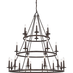 Voyager Chandelier 4 Light Steel - 52 Inches high