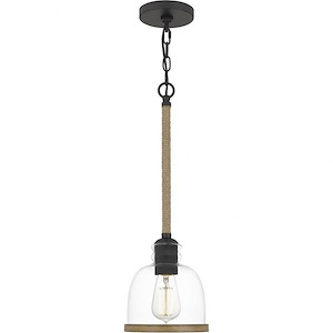 Wagner - 1 Light Small Mini Pendant in Transitional style - 7.25 Inches wide by 22 Inches high - 1025781