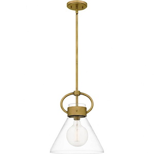 Webster - 1 Light Mini Pendant In Traditional Style-14.75 Inches Tall and 12 Inches Wide - 1096128