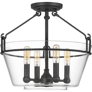 Wells - 4 Light Semi-Flush Mount