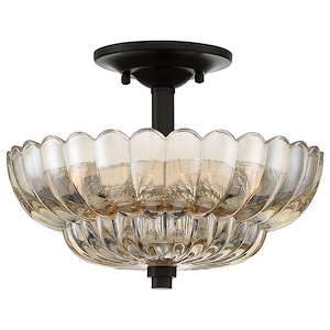 Whitecap - 3 Light Medium Semi-Flush Mount