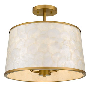 Windley - 15W 3 LED Semi-Flush Mount-14 Inch Tall and 16 Inch Wide