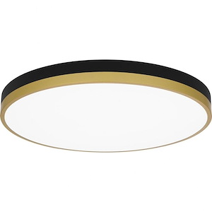 Weldin - 35W LED Flush Mount In Contemporary Style-2 Inches Tall and 20 Inches Wide