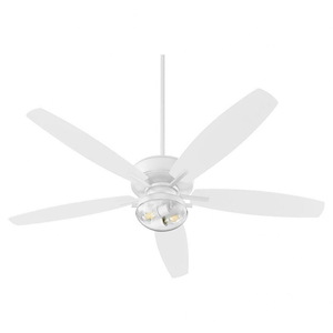 Breeze Patio - 5 Blade Ceiling Fan with Light Kit-18.64 Inches Tall and 60 Inches Wide
