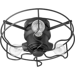 Windmill - 18W 3 LED Cage Ceiling Fan Light Kit in Transitional style - 14 inches wide by 5.5 inches high - 721038