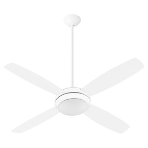 Expo - 4 Blade Ceiling Fan with Light Kit In Contemporary Style-13.25 Inches Tall and 52 Inches Wide - 1295009