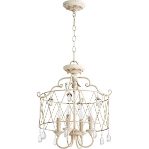 Venice - 4 Light Convertible Pendant in Transitional style - 17.75 inches wide by 20.5 inches high - 1218294