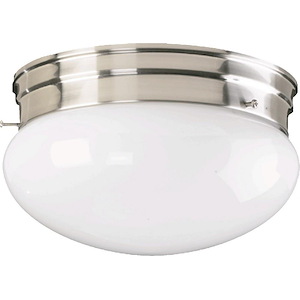 1 Light Mushroom Flush Mount in style - 6.75 inches wide by 4.25 inches high