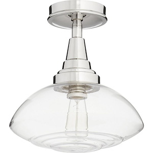 Lenticular - 1 Light Flush Mount in Transitional style - 13 inches wide by 13.75 inches high - 721071
