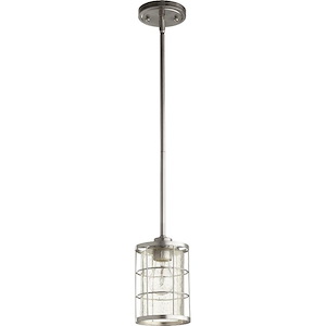 Ellis - 1 Light Pendant in Transitional style - 5 inches wide by 8 inches high