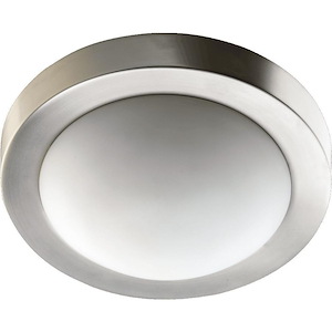 Contempo - 2 Light Flush Mount in Quorum Home Collection style - 11 inches wide by 3.75 inches high - 1218505