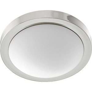 Contempo - 2 Light Flush Mount in Quorum Home Collection style - 13 inches wide by 3.75 inches high - 667640