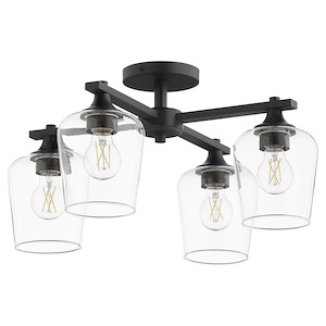 Veno - 4 Light Flush Mount In contemporary Style-11.25 Inches Tall and 22 Inches Wide - 1294927