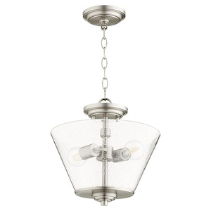 Dunbar - 2 Light Convertible Pendant in Soft Contemporary style - 13 inches wide by 12.75 inches high