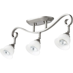 Celesta - 3 Light Flush Mount in Quorum Home Collection style - 3.75 inches wide by 9 inches high