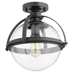 Meridian - 1 Light Flush Mount in Transitional style - 12.5 inches wide by 13.13 inches high
