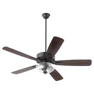 Ovation - 5 Blade Ceiling Fan with Light Kit-17.25 Inches Tall and 52 Inches Wide - 1305981