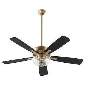 Ovation - 5 Blade Ceiling Fan with Light Kit-17.25 Inches Tall and 52 Inches Wide