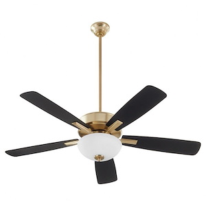 Ovation - 5 Blade Ceiling Fan with Light Kit In Traditional Style-17.25 Inches Tall and 52 Inches Wide - 1295010