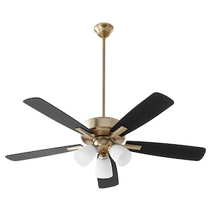 Ovation - 5 Blade Ceiling Fan with 3 Light Kit In Traditional Style-17.25 Inches Tall and 52 Inches Wide - 1294968