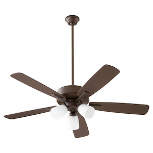 Ovation - 5 Blade Ceiling Fan with Light Kit In Transitional Style-18.25 Inches Tall and 52 Inches Wide - 1106045