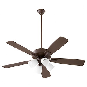 Ovation - 5 Blade Ceiling Fan with Light Kit In Transitional Style-18.25 Inches Tall and 52 Inches Wide - 1106046