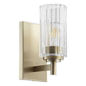 1 Light T10 Fluted Wall Mount in Transitional style - 4.5 inches wide by 9.5 inches high