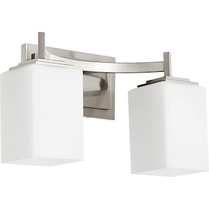 Delta - 2 Light Bath Vanity in Quorum Home Collection style - 15 inches wide by 8.5 inches high - 1218506