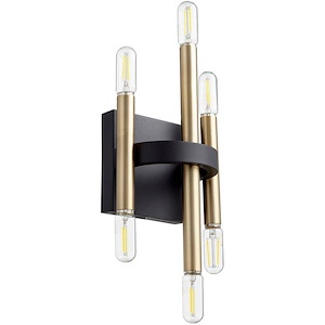 Luxe - 6 Light Wall Mount In Modern and Contemporary Style-11 Inches Tall and 6.5 Inches Wide
