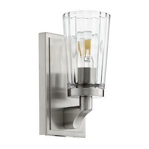 1 Light Wall Mount In Transitional Style-9.5 Inches Tall and 4.5 Inches Wide