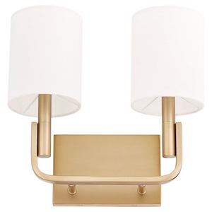 Tempo - 2 Light Wall Mount In Contemporary Style-12 Inches Tall and 12.75 Inches Wide