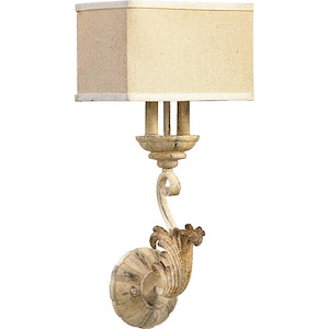 Florence - 2 Light Wall Mount in Transitional style - 10.5 inches wide by 22.75 inches high