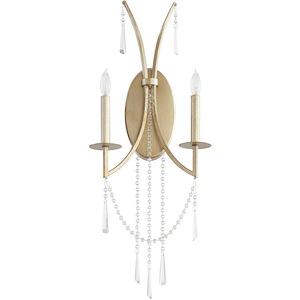 Malin - 2 Light Wall Mount In Traditional Style-28 Inches Tall and 12 Inches Wide - 1294931