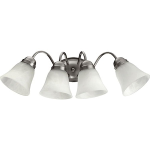 4 Light Wall Mount in Quorum Home Collection style - 25 inches wide by 8 inches high