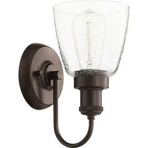 1 Light Wall Mount in Transitional style - 5.5 inches wide by 10.5 inches high
