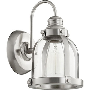 Banded Dome - 1 Light Wall Mount in Transitional style - 6.5 inches wide by 10 inches high - 721094