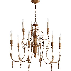 Salento - 9 Light 2-Tier Chandelier in Transitional style - 32 inches wide by 34 inches high - 906787