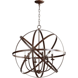 Celeste - 6 Light Sphere Chandelier in style - 25.5 inches wide by 27 inches high - 616654