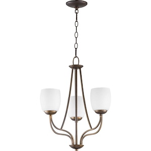 Willingham - 3 Light Chandelier in Transitional style - 17 inches wide by 22 inches high