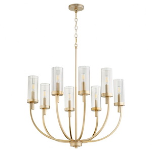 Ladin - 8 Light Chandelier In Transitional Style-21 Inches Tall and 28 Inches Wide - 1106112
