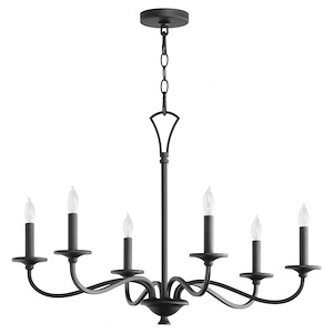 Maryse - 6 Light Chandelier In Traditional Style-20 Inches Tall and 29 Inches Wide