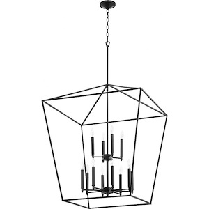 Gabriel - Twelve Light 2-Tier Entry Pendant in Quorum Home Collection style - 29 inches wide by 32.25 inches high - 906668